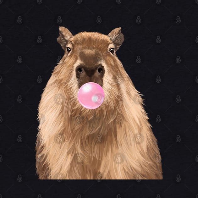 Bubble Gum Capybara by bignosework